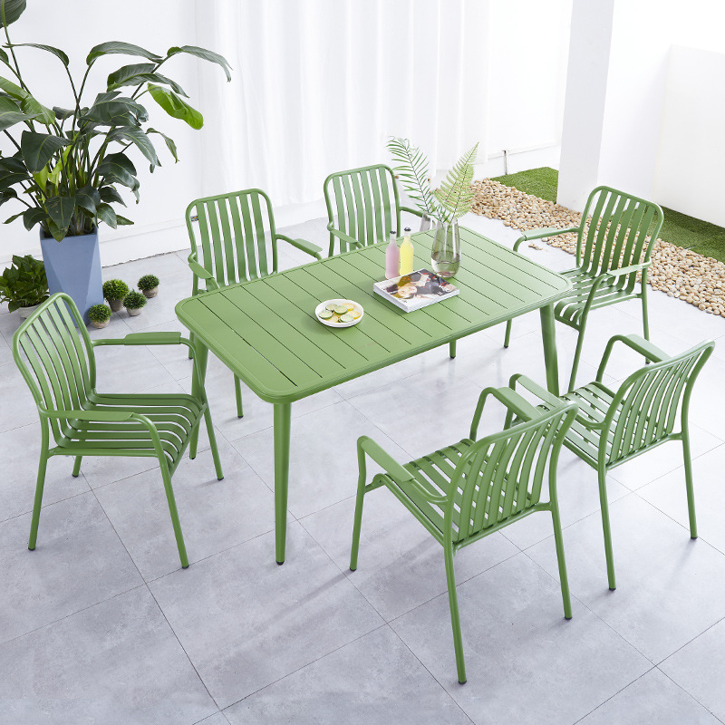 aluminum table & chair